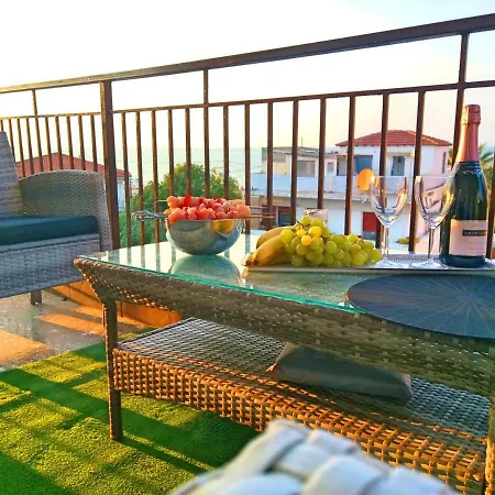 Pure Bliss Luxury Beachfront With Panoramic Sea Views, Electric Bbq And Apartamento Agia Triada (Thessaloniki)